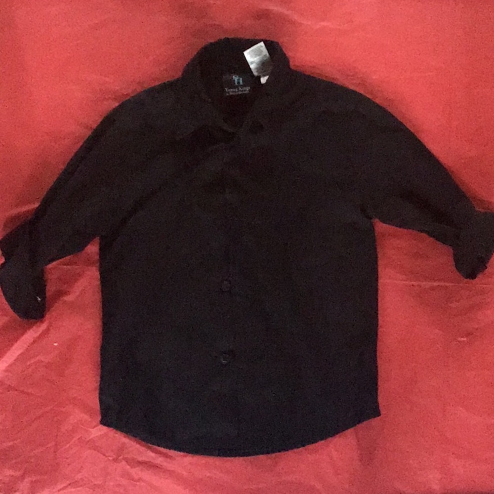 Black button down shirt